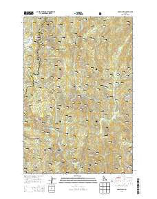 Musselshell Idaho Current topographic map, 1:24000 scale, 7.5 X 7.5 Minute, Year 2013