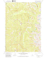 Nahneke Mtn Idaho Historical topographic map, 1:24000 scale, 7.5 X 7.5 Minute, Year 1972