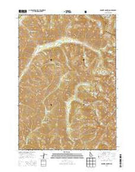 Nahneke Mountain Idaho Current topographic map, 1:24000 scale, 7.5 X 7.5 Minute, Year 2013