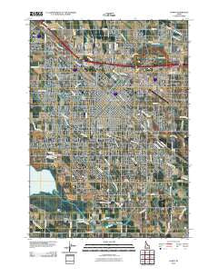 Nampa Idaho Historical topographic map, 1:24000 scale, 7.5 X 7.5 Minute, Year 2010