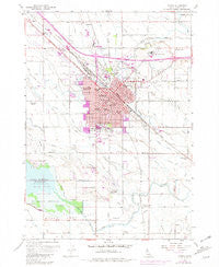 Nampa Idaho Historical topographic map, 1:24000 scale, 7.5 X 7.5 Minute, Year 1958
