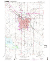 Nampa Idaho Historical topographic map, 1:24000 scale, 7.5 X 7.5 Minute, Year 1958