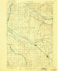 Nampa Idaho Historical topographic map, 1:125000 scale, 30 X 30 Minute, Year 1898