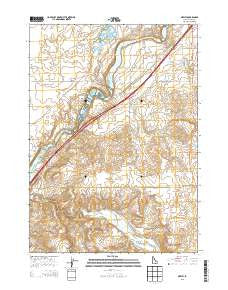Neeley Idaho Current topographic map, 1:24000 scale, 7.5 X 7.5 Minute, Year 2013