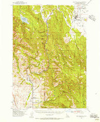 New Meadows Idaho Historical topographic map, 1:62500 scale, 15 X 15 Minute, Year 1954