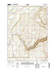 Newdale Idaho Current topographic map, 1:24000 scale, 7.5 X 7.5 Minute, Year 2013