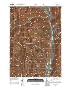 Newman Peak Idaho Historical topographic map, 1:24000 scale, 7.5 X 7.5 Minute, Year 2011