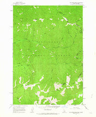 Nez Perce Peak Idaho Historical topographic map, 1:24000 scale, 7.5 X 7.5 Minute, Year 1962