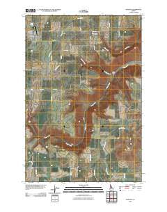 Nezperce Idaho Historical topographic map, 1:24000 scale, 7.5 X 7.5 Minute, Year 2010