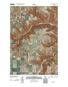 Nezperce SE Idaho Historical topographic map, 1:24000 scale, 7.5 X 7.5 Minute, Year 2010