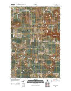 Nezperce SW Idaho Historical topographic map, 1:24000 scale, 7.5 X 7.5 Minute, Year 2010