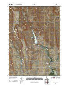 Nichol Flat Idaho Historical topographic map, 1:24000 scale, 7.5 X 7.5 Minute, Year 2010