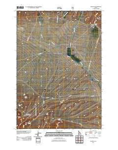 Nicholia Idaho Historical topographic map, 1:24000 scale, 7.5 X 7.5 Minute, Year 2011