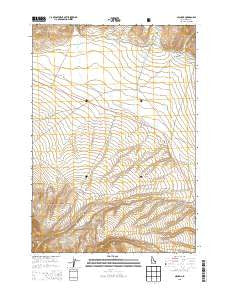 Nicholia Idaho Current topographic map, 1:24000 scale, 7.5 X 7.5 Minute, Year 2013