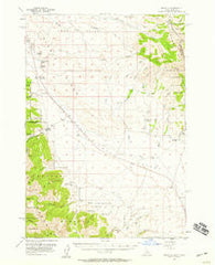 Nicholia Idaho Historical topographic map, 1:62500 scale, 15 X 15 Minute, Year 1956