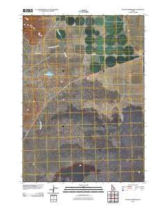Nichols Reservoir Idaho Historical topographic map, 1:24000 scale, 7.5 X 7.5 Minute, Year 2010