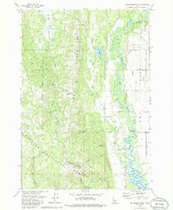 No Business Mountain Idaho Historical topographic map, 1:24000 scale, 7.5 X 7.5 Minute, Year 1973