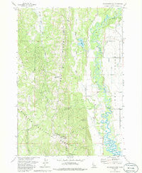 No Business Mountain Idaho Historical topographic map, 1:24000 scale, 7.5 X 7.5 Minute, Year 1973