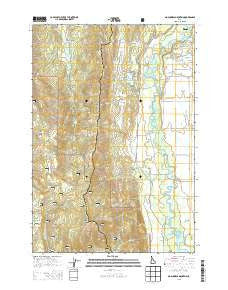 No Business Mountain Idaho Current topographic map, 1:24000 scale, 7.5 X 7.5 Minute, Year 2013