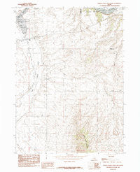 North Chapin Mountain Idaho Historical topographic map, 1:24000 scale, 7.5 X 7.5 Minute, Year 1984