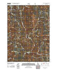 North Canyon Idaho Historical topographic map, 1:24000 scale, 7.5 X 7.5 Minute, Year 2011