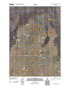 North Laidlaw Butte Idaho Historical topographic map, 1:24000 scale, 7.5 X 7.5 Minute, Year 2010