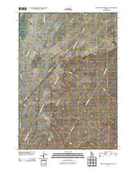 North of Ryegrass Flat Idaho Historical topographic map, 1:24000 scale, 7.5 X 7.5 Minute, Year 2010