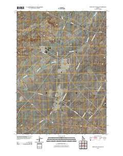 North of Scoville Idaho Historical topographic map, 1:24000 scale, 7.5 X 7.5 Minute, Year 2010