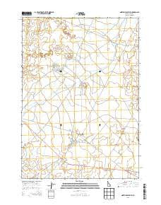 North of Scoville Idaho Current topographic map, 1:24000 scale, 7.5 X 7.5 Minute, Year 2013