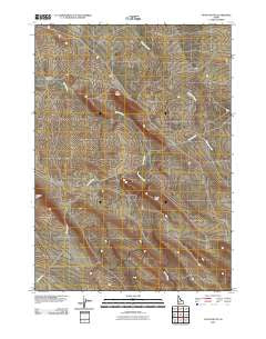 Notch Butte Idaho Historical topographic map, 1:24000 scale, 7.5 X 7.5 Minute, Year 2010