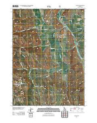 Nounan Idaho Historical topographic map, 1:24000 scale, 7.5 X 7.5 Minute, Year 2011