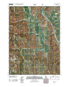 Nounan Idaho Historical topographic map, 1:24000 scale, 7.5 X 7.5 Minute, Year 2011