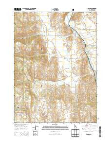 Nounan Idaho Current topographic map, 1:24000 scale, 7.5 X 7.5 Minute, Year 2013
