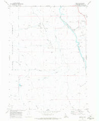 Nounan Idaho Historical topographic map, 1:24000 scale, 7.5 X 7.5 Minute, Year 1970