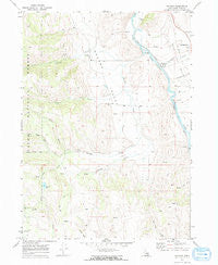 Nounan Idaho Historical topographic map, 1:24000 scale, 7.5 X 7.5 Minute, Year 1970
