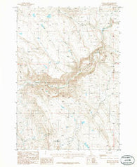 Nutmeg Flat Idaho Historical topographic map, 1:24000 scale, 7.5 X 7.5 Minute, Year 1986