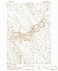 Nutmeg Flat Idaho Historical topographic map, 1:24000 scale, 7.5 X 7.5 Minute, Year 1986