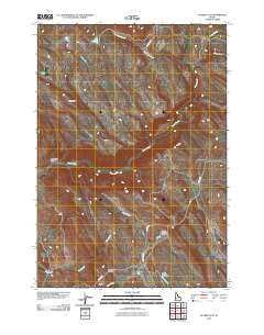 Nutmeg Flat Idaho Historical topographic map, 1:24000 scale, 7.5 X 7.5 Minute, Year 2010