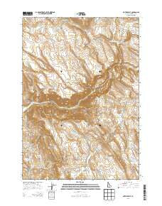 Nutmeg Flat Idaho Current topographic map, 1:24000 scale, 7.5 X 7.5 Minute, Year 2013