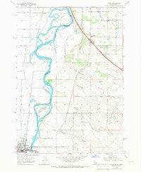 Nyssa Oregon Historical topographic map, 1:24000 scale, 7.5 X 7.5 Minute, Year 1965