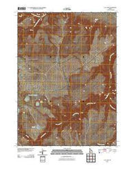 O X Lake Idaho Historical topographic map, 1:24000 scale, 7.5 X 7.5 Minute, Year 2010