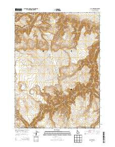O X Lake Idaho Current topographic map, 1:24000 scale, 7.5 X 7.5 Minute, Year 2013