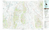 Oakley Idaho Historical topographic map, 1:100000 scale, 30 X 60 Minute, Year 1993