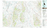Oakley Idaho Historical topographic map, 1:100000 scale, 30 X 60 Minute, Year 1993