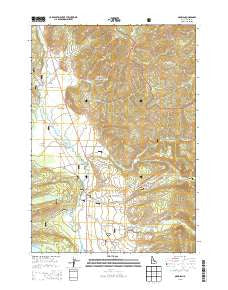 Obsidian Idaho Current topographic map, 1:24000 scale, 7.5 X 7.5 Minute, Year 2013
