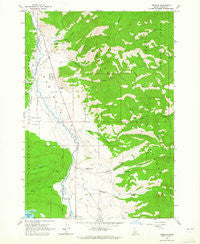 Obsidian Idaho Historical topographic map, 1:24000 scale, 7.5 X 7.5 Minute, Year 1963