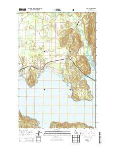 Oden Bay Idaho Current topographic map, 1:24000 scale, 7.5 X 7.5 Minute, Year 2013