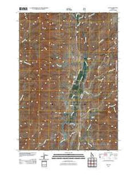Ola Idaho Historical topographic map, 1:24000 scale, 7.5 X 7.5 Minute, Year 2011