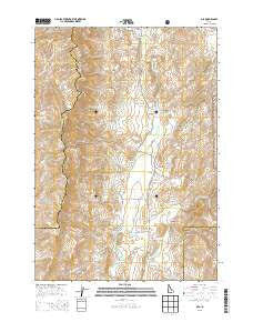 Ola Idaho Current topographic map, 1:24000 scale, 7.5 X 7.5 Minute, Year 2013