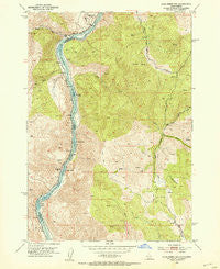 Olds Ferry NW Idaho Historical topographic map, 1:24000 scale, 7.5 X 7.5 Minute, Year 1952